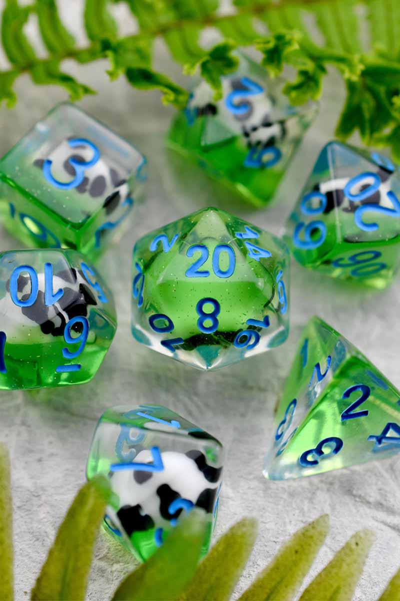 Panda-monium! - Little Pandas Acrylic Dice Set