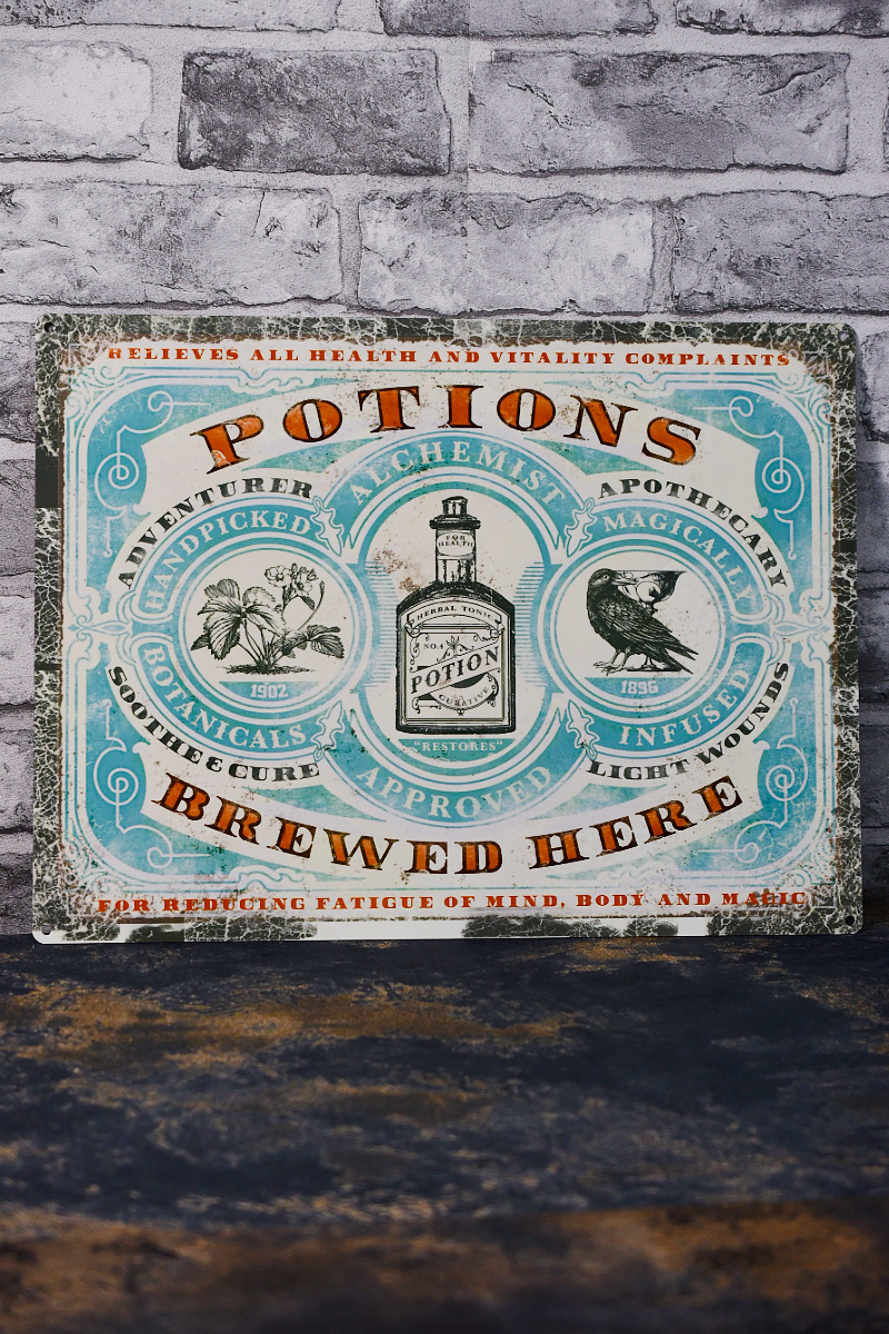 Potions - Apothecary Tin Sign