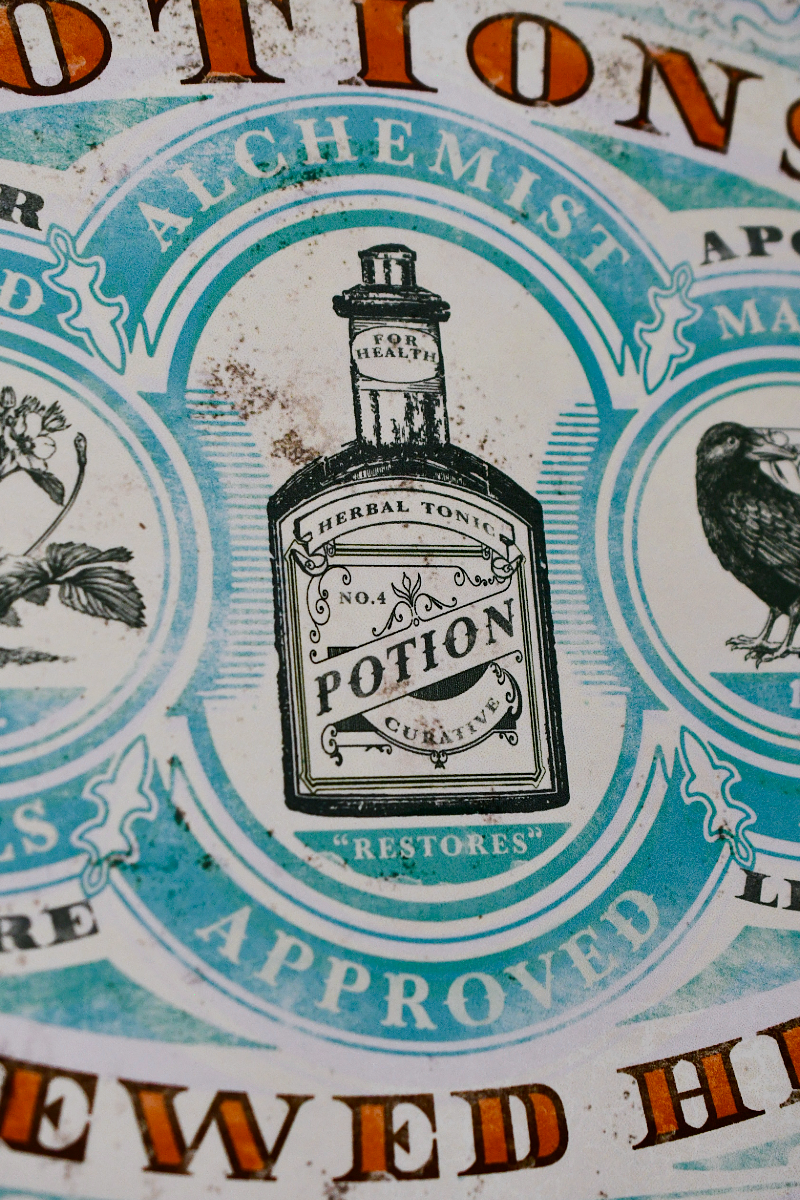 Potions - Apothecary Tin Sign