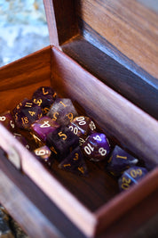 Trickster's Puzzle box - Puzzle-Lock Handmade Dice and Accessory Box