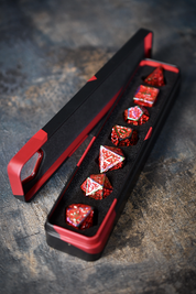 Red Chromatic Dragon - Premium Metal Dice Set
