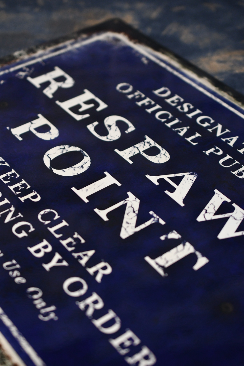 Respawn Point - Large Tin Sign