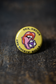 Rockin Rolls - Button Badge