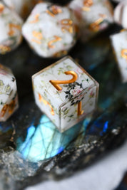 Rose Garden - Premium Sharp Edge Dice Set