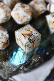 Rose Garden - Premium Sharp Edge Dice Set