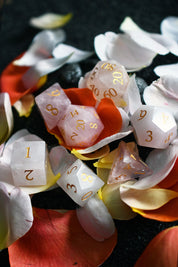 Rose Quartz Gemstone Dice Set