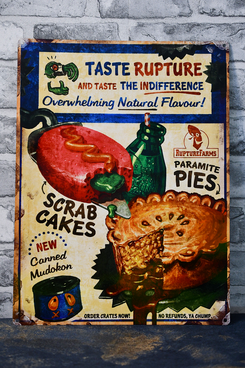 Taste Rupture - Large Tin Sign