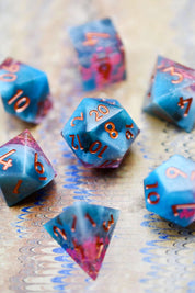 Sakura Dreams - Premium Sharp Edge Dice Set