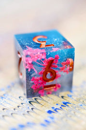 Sakura Dreams - Premium Sharp Edge Dice Set