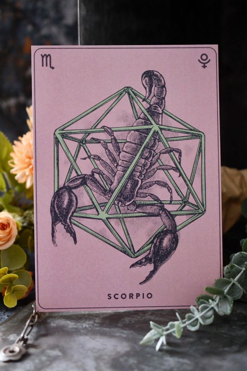 Scorpio - Zodiac d20 Art Print