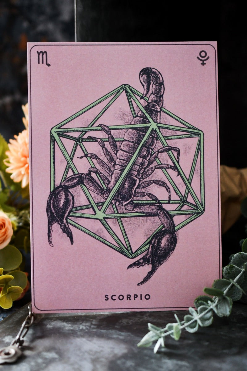 Scorpio - Zodiac d20 Art Print