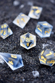 Shards of Mist - Sharp-Edged Resin Dice Set