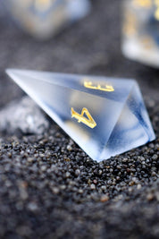 Shards of Mist - Sharp-Edged Resin Dice Set