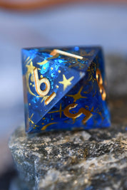 Celestial Cartography - Premium Sharp Edge Dice Set