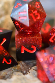 Infernal Spark - Premium Sharp Edge Dice Set