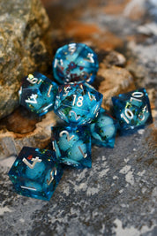 Tideheart - Premium Liquid Core Sharp Edge Dice Set