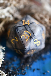 Spiderweb Jasper Gemstone Dice Set