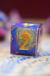 Starry Starry Night - Premium Sharp Edge Dice Set