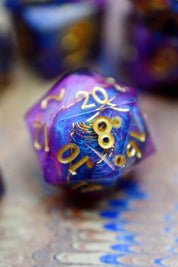 Starry Starry Night - Premium Sharp Edge Dice Set