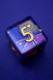 Starry Starry Night - Premium Sharp Edge Dice Set