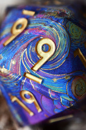 XXL Starry Starry Night Van Gogh d20 - Sharp Edge XXL d20