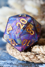 XXL Starry Starry Night Van Gogh d20 - Sharp Edge XXL d20