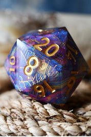 XXL Starry Starry Night Van Gogh d20 - Sharp Edge XXL d20