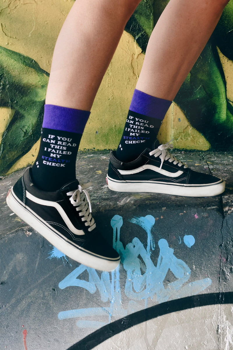 Lucky Socks - Stealth Check Socks with Matching Dice Set