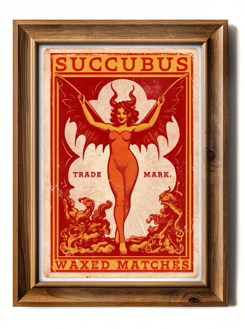 Succubus Matchbook - Art Print