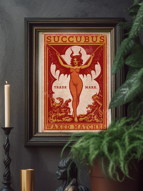 Succubus Matchbook - Art Print