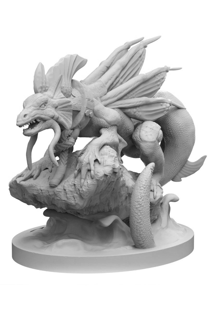 Tadpole the Water Dragon - 32mm Scale Digital Miniature