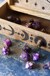Sun and Moon Carved Wooden Organiser with Drawer