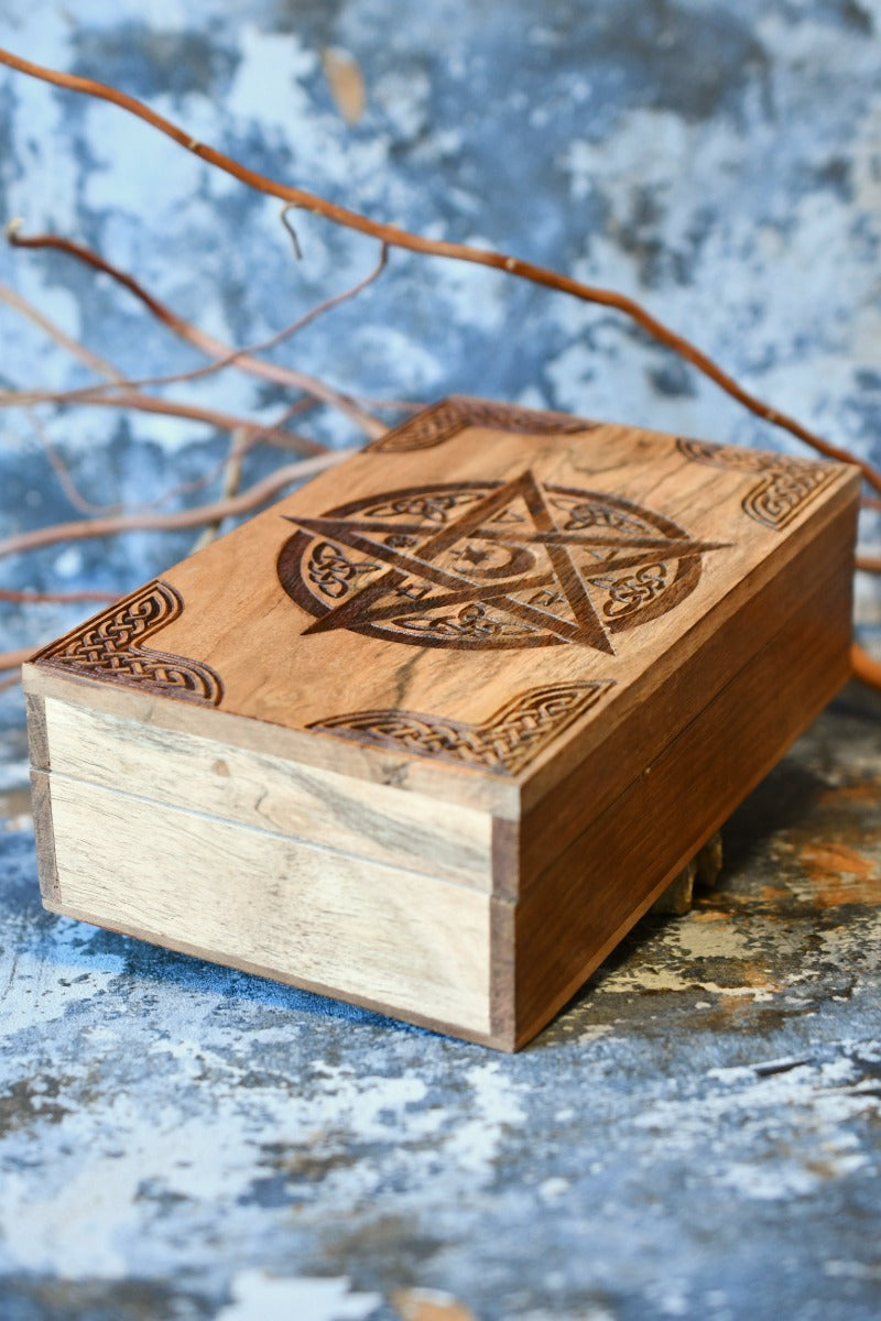 The Arcanist - Handmade Mangowood Dice and Accessory Box