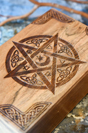 The Arcanist - Handmade Mangowood Dice and Accessory Box