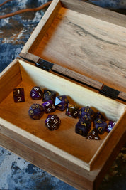 The Arcanist - Handmade Mangowood Dice and Accessory Box