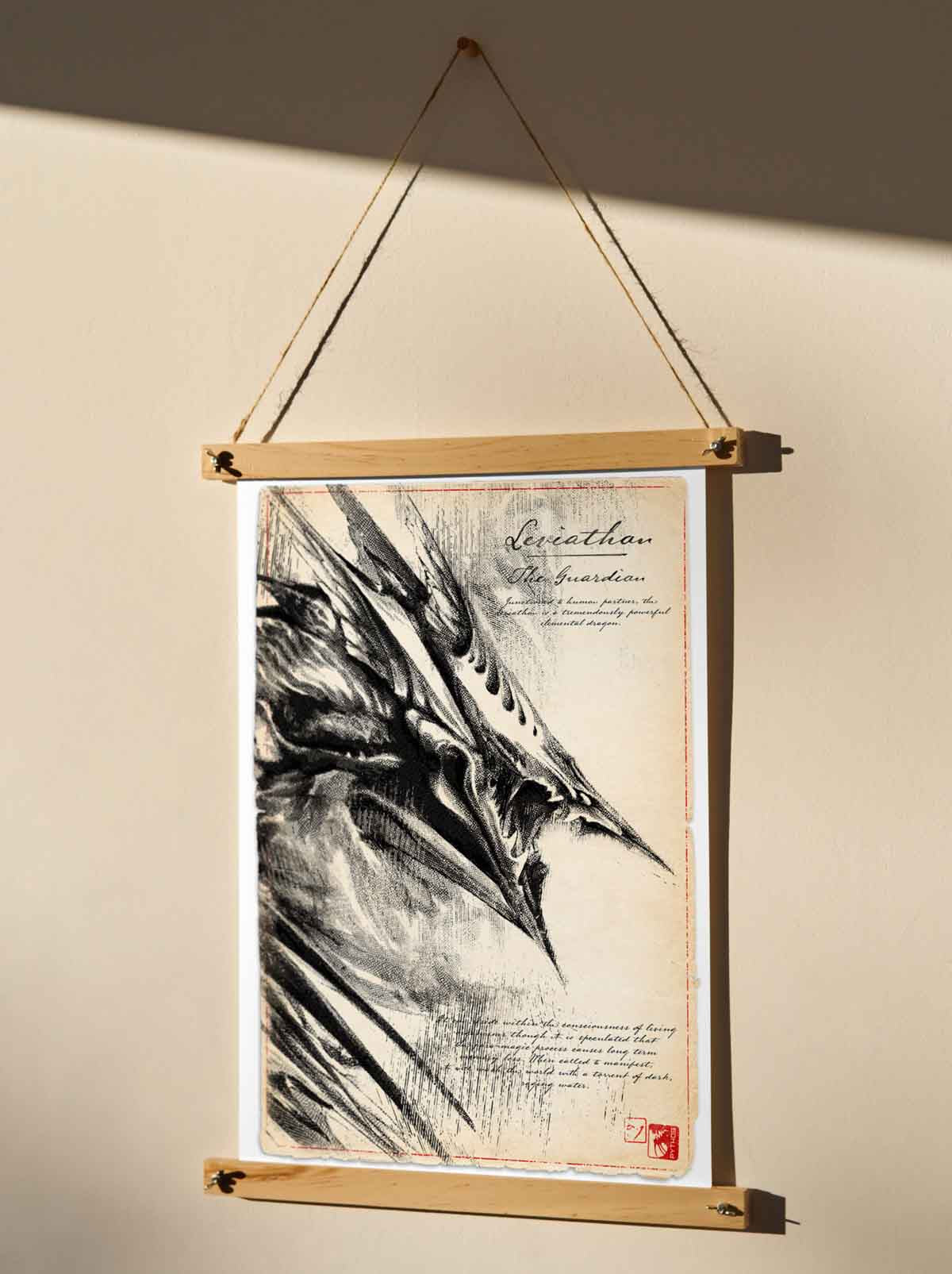 The Guardian - Dragon Art Print