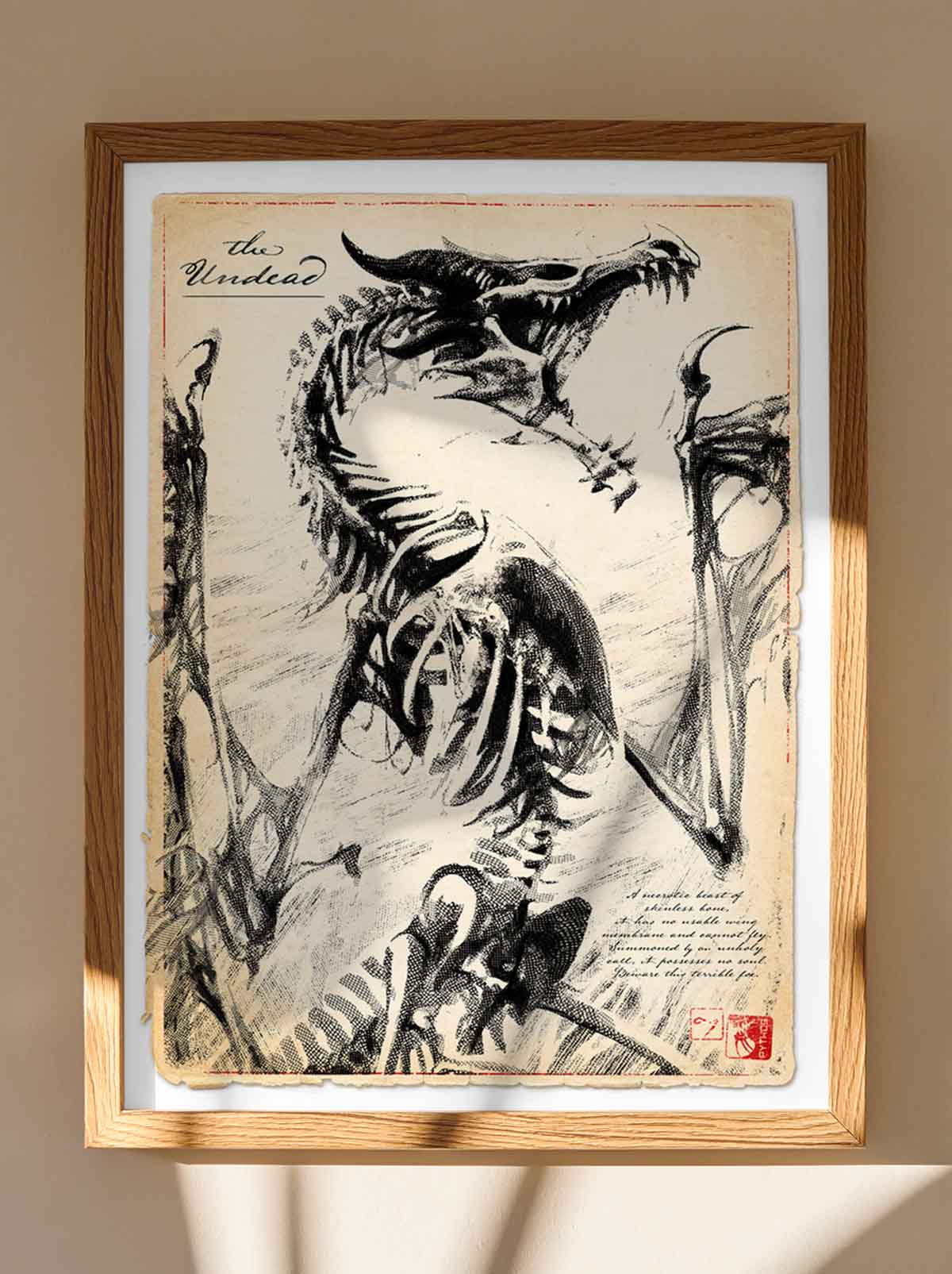 The Undead - Dragon Art Print