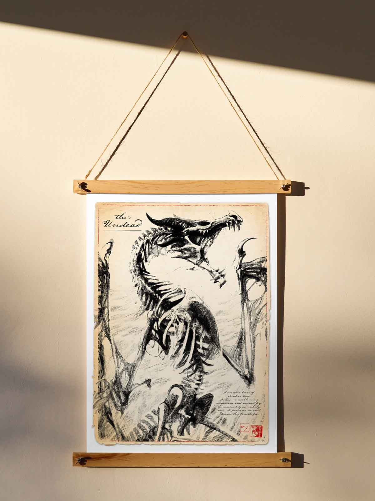 The Undead - Dragon Art Print