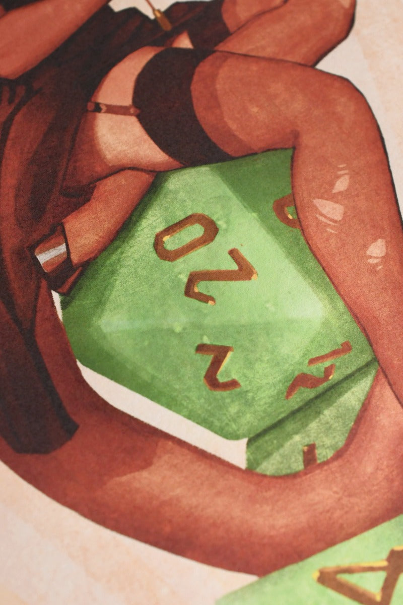 Those Devil Dice! - Art Print