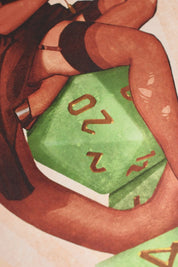 Those Devil Dice! - Art Print