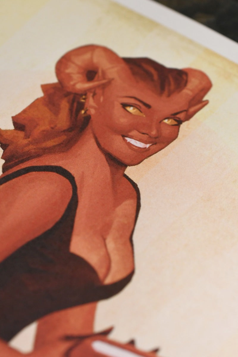 Those Devil Dice! - Art Print