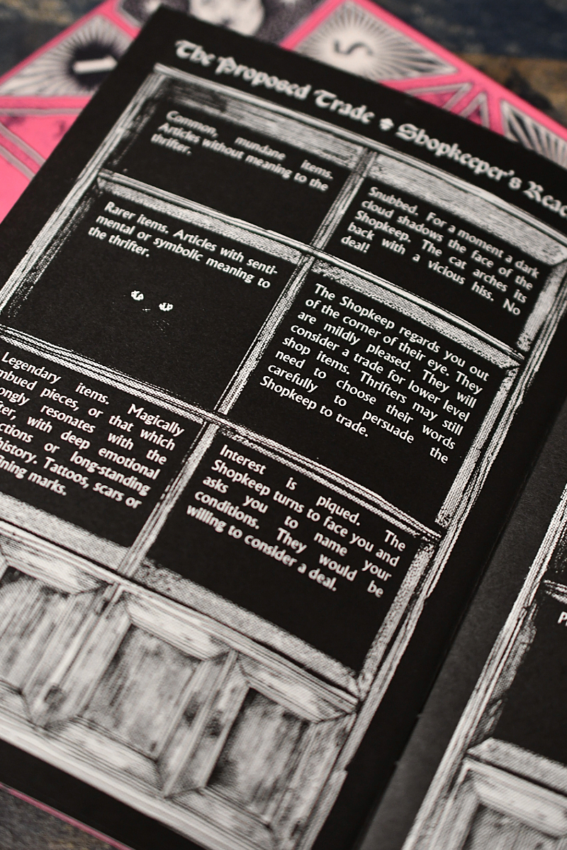 Thrifty Trades of Fey - A System-Free Thrift Shop Zine