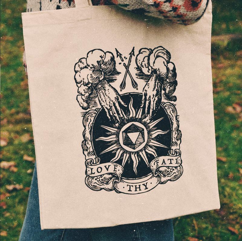 Love Thy Fate Organic Cotton Tote Bag