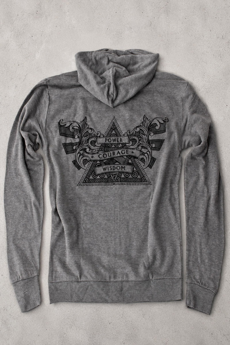 Power Wisdom Courage - Zip Hoodie