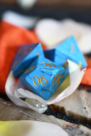 Turquoise Gemstone Dice Set