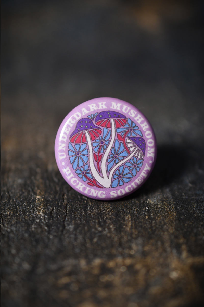 Underdark Mushroom Picking Society - Button Badge