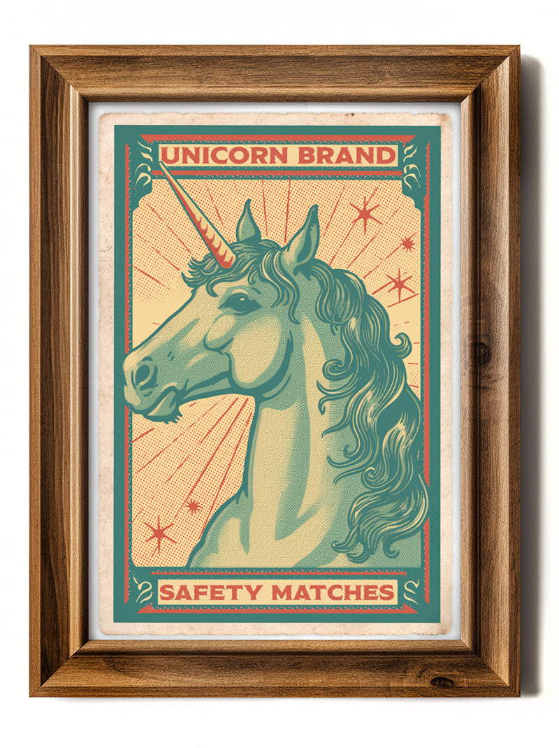 Unicorn Matchbook - Art Print