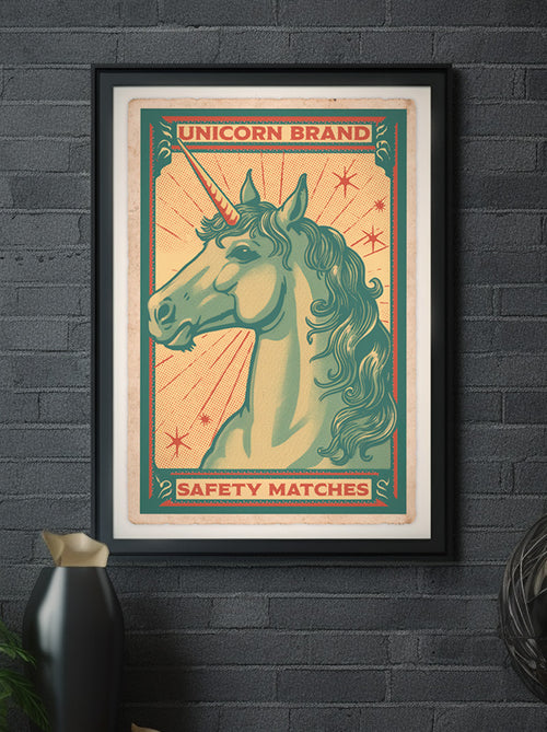 Unicorn Matchbook - Art Print