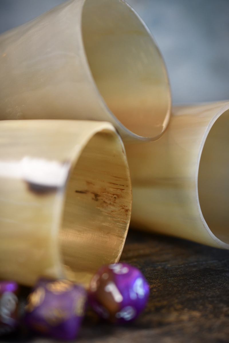 Viking Horn Tavern Dice / Drinking Cup - Small