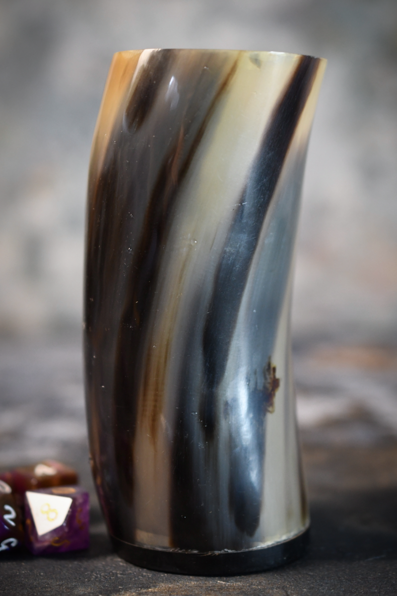 Viking Horn Tavern Dice / Drinking Cup - Small